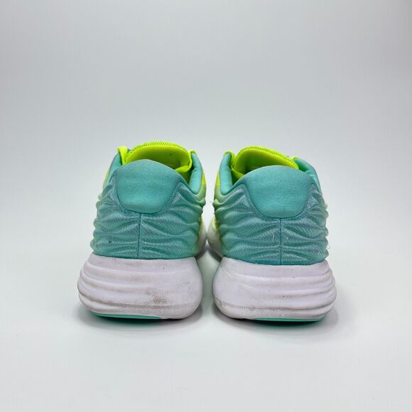 Nike Lunarstelos Yellow Green Ombre Running Shoes 844736-700 Women's Size 8.5 - Picture 4 of 10
